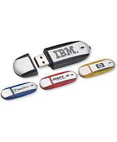 Technology Promotional Items: 1 GB Oval USB 2.0 Flash Drive